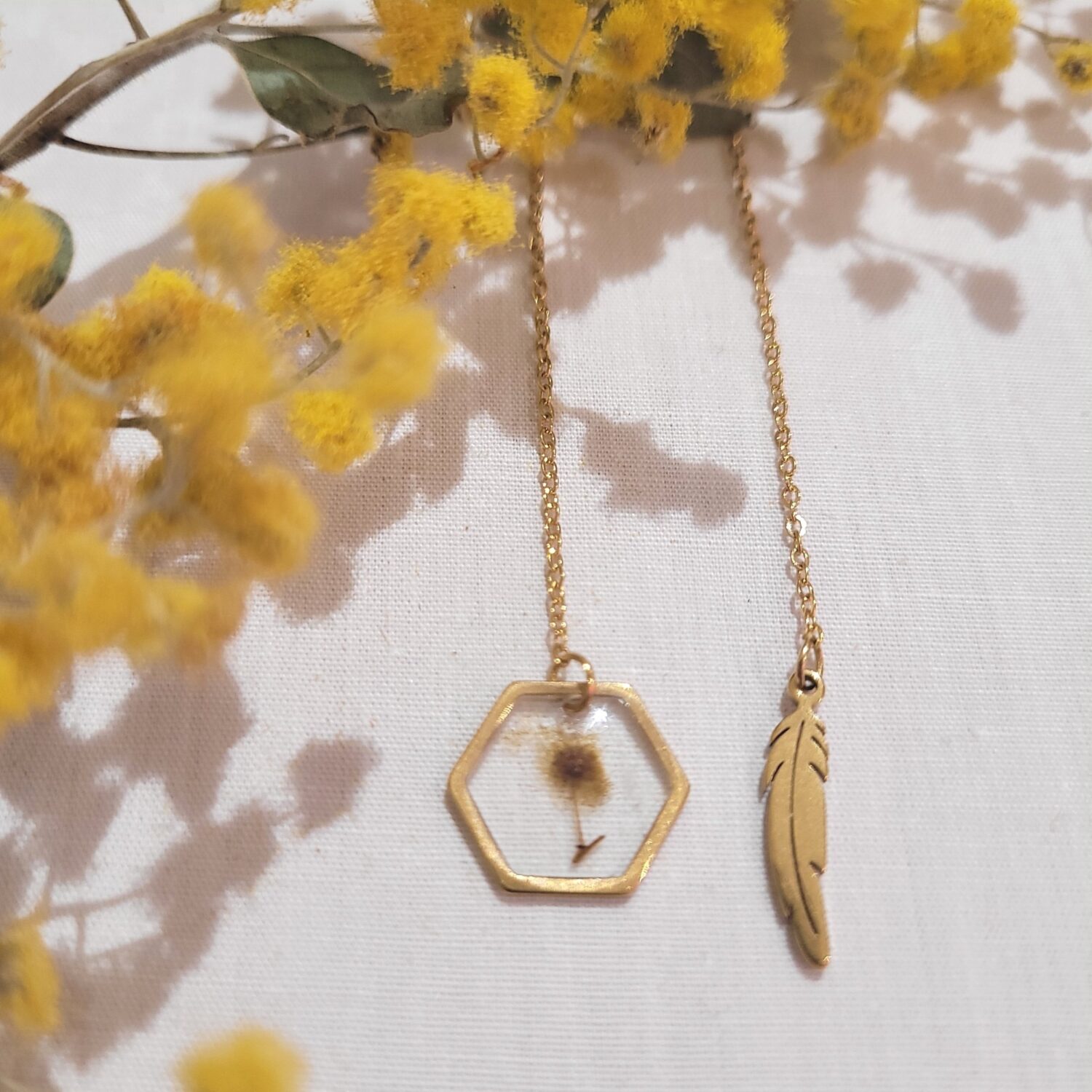 Wattle Gold Ear-Threads