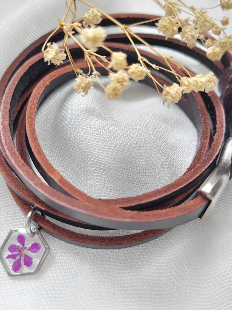 Mexican Heather Leather Bracelet