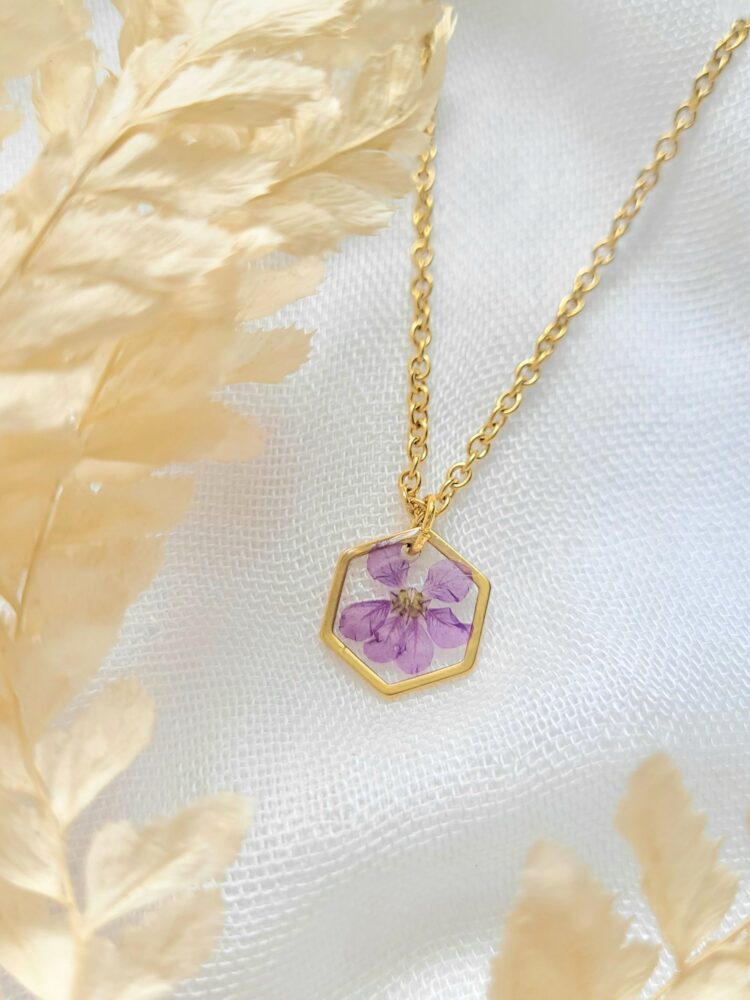 Mexican Heather Gold Necklace