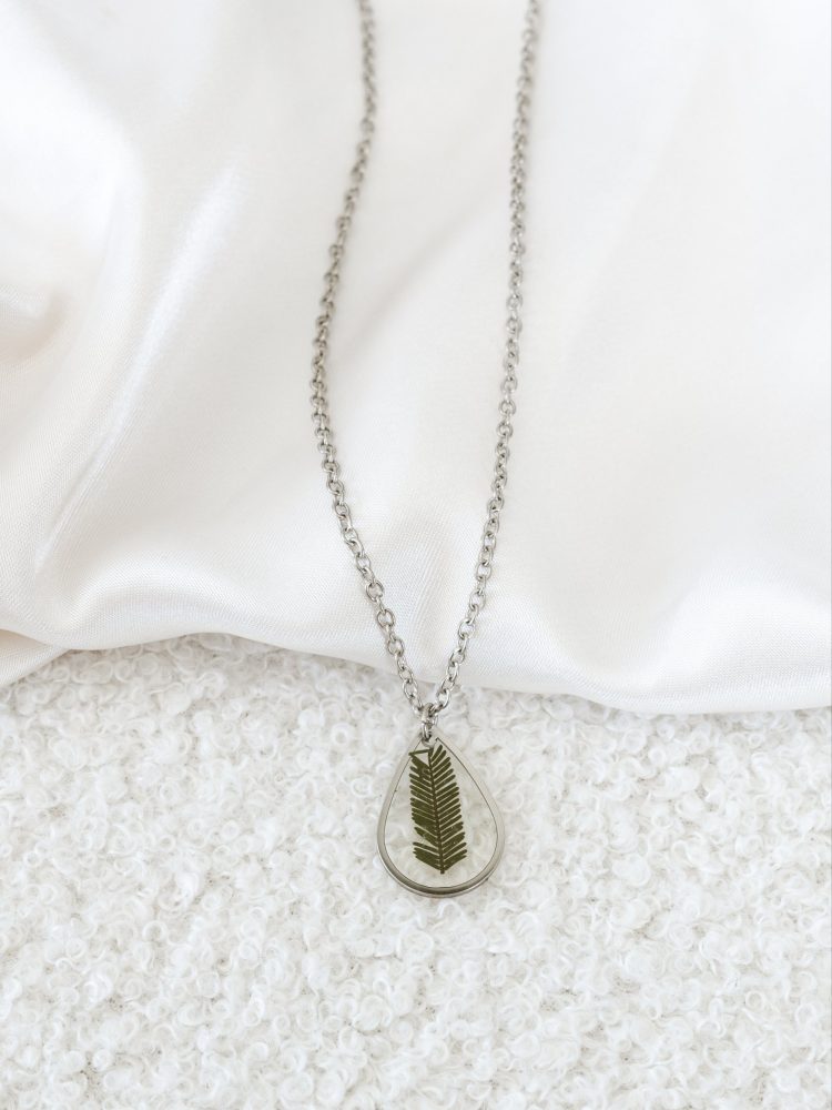 Fern necklace silver
