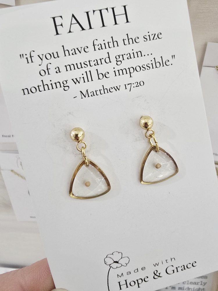 Mustard seed earrings